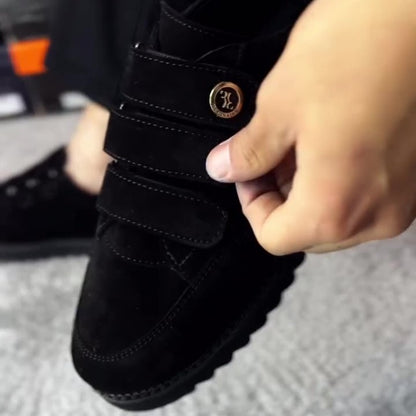 Men's Lord Suede Gold Buckle Shoes