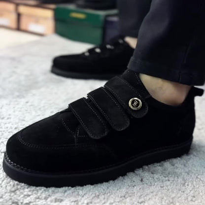 Men's Lord Suede Gold Buckle Shoes