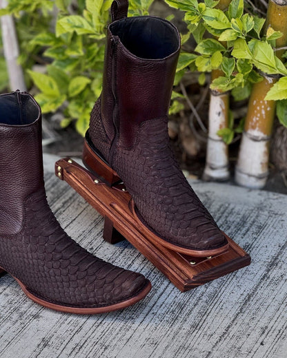 Python Original Tobacco Cowboy Boots