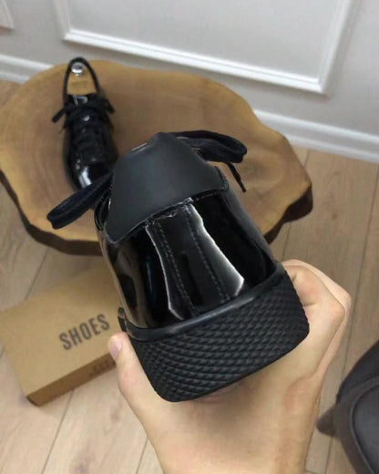 Men's Patent Leather Casual Shoes