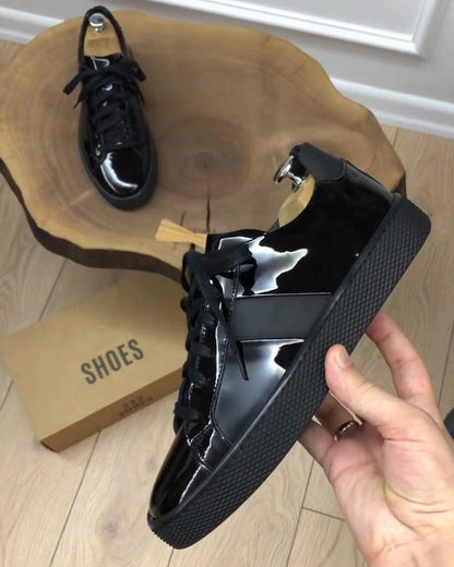 Men's Patent Leather Casual Shoes