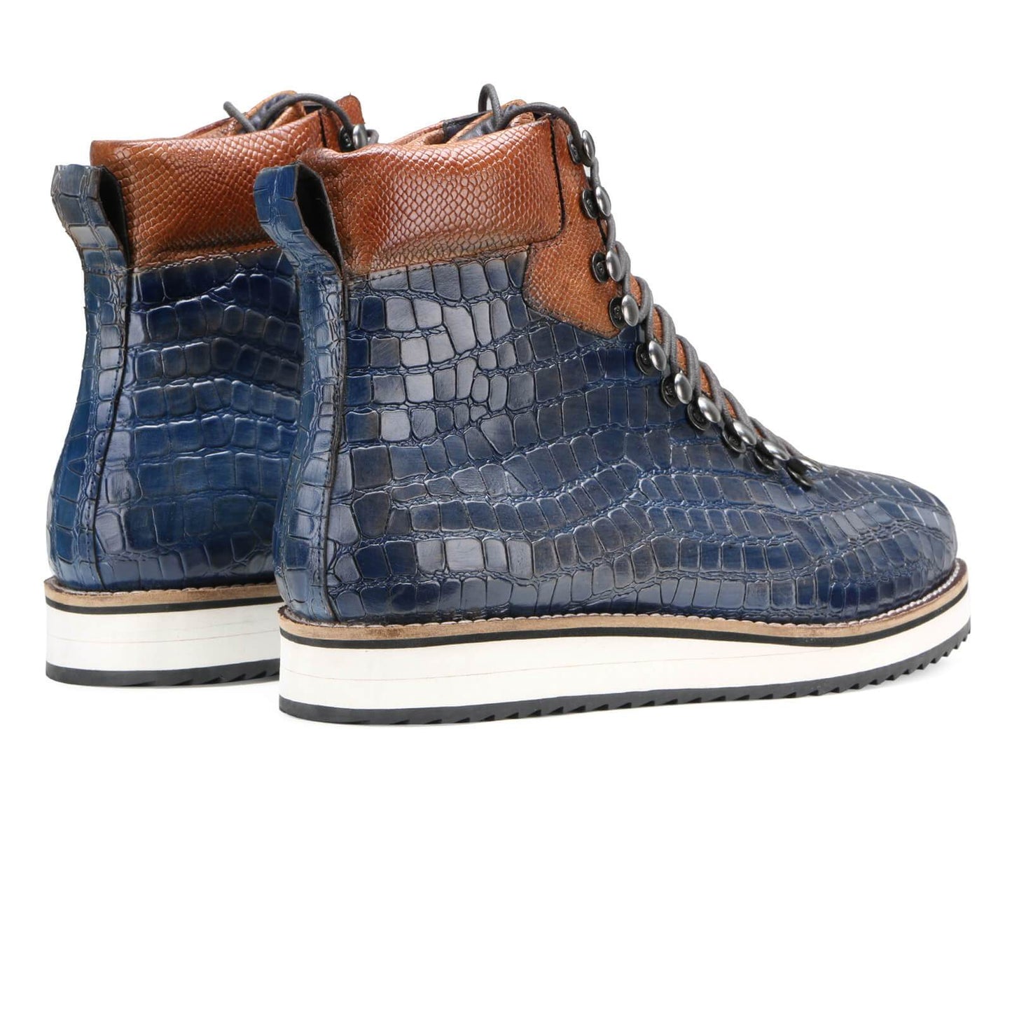 Alligator Night Blue Boots