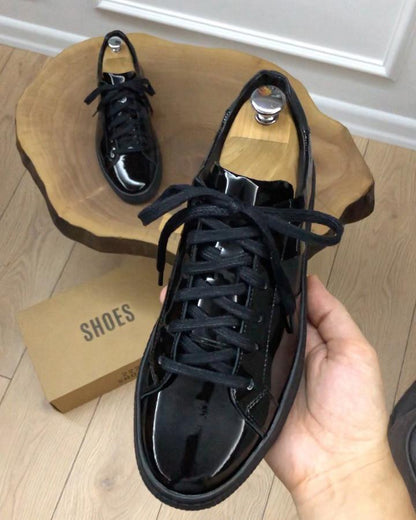 Men's Patent Leather Casual Shoes
