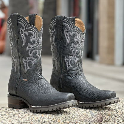 Bison truck sole cowboy boot